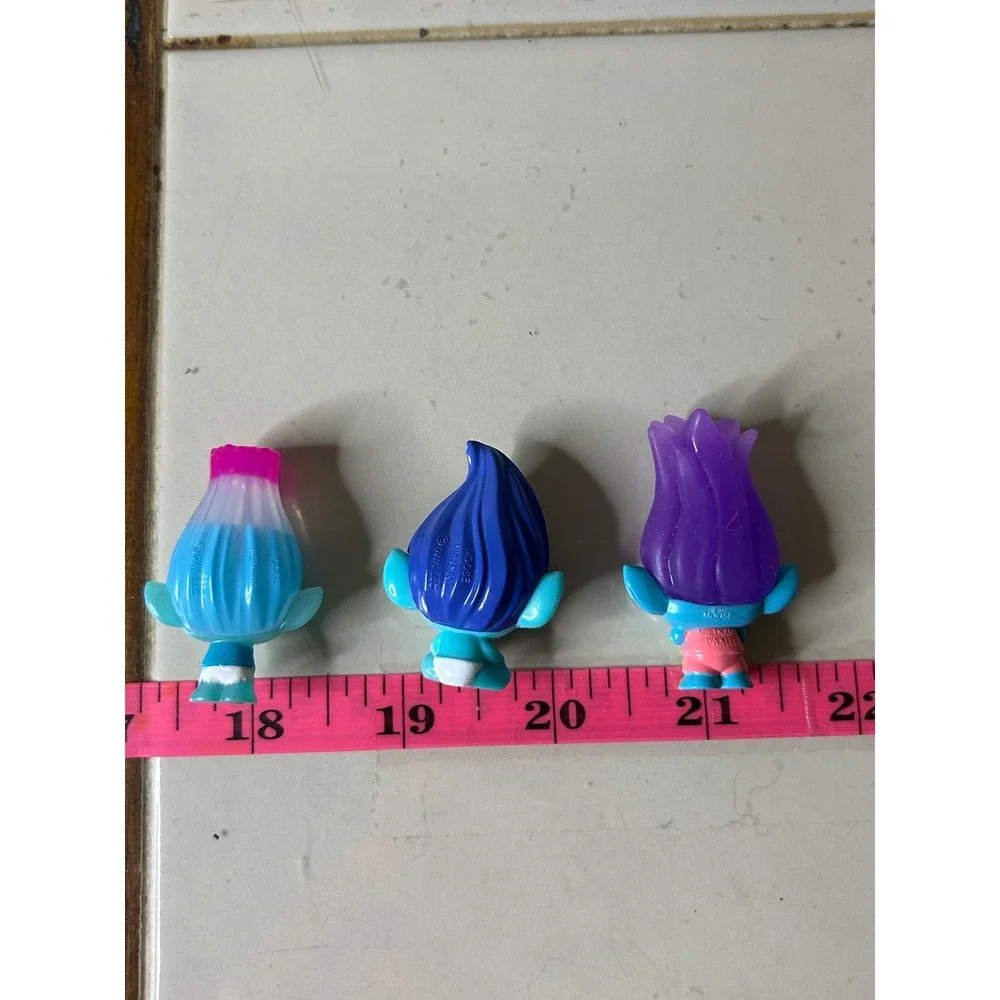 DreamWorks Trolls Band Together Mineez Moose Toys Figures Lot of 3 Blue Purple